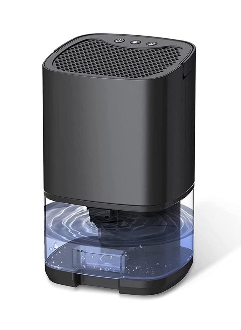 Home Dehumidifier 1000ML Dehumidifier for 2500 cu ft (260 sq ft) Two Working Modes and 7 Color LED Lights Silent Portable Mini Dehumidifier for Basement Bedroom Bathroom Cabinet RV (Black)