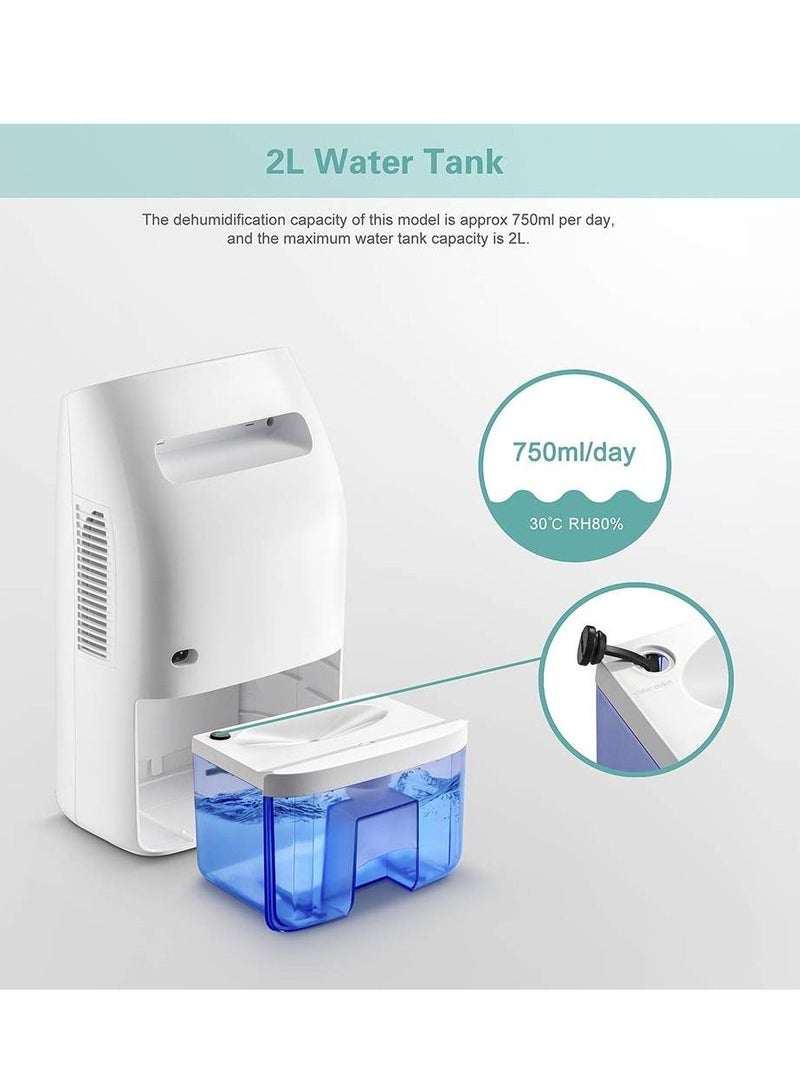 Dehumidifier Home Small Electric Dehumidifier Silent Auto Shut Off Portable Small Dehumidifier 700ml Suitable for Basement Bedroom Bathroom RV Baby Room Closet