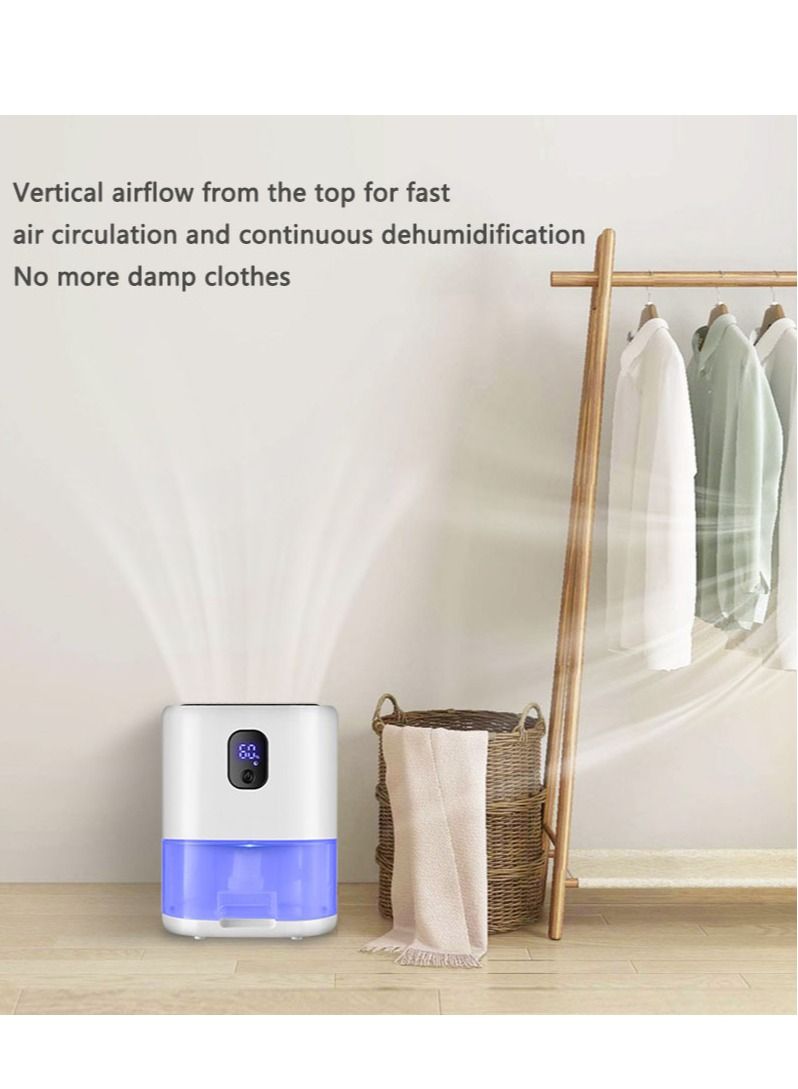 Dehumidifier Home Silent Smart Dehumidifier Mini Home Dehumidifier White