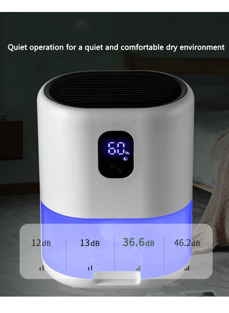 Dehumidifier Home Silent Smart Dehumidifier Mini Home Dehumidifier White