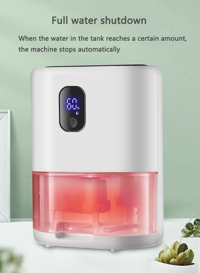 Dehumidifier Home Silent Smart Dehumidifier Mini Home Dehumidifier White