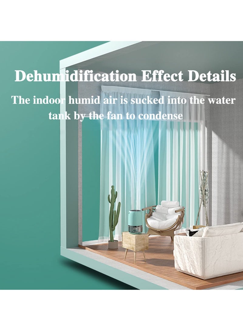 Dehumidifiers, Cureder Dehumidifier 37 OZ(1100ml) for Home (322 sq ft) with 7 Color LED Light, Auto-off, Portable Quiet Dehumidifier for Home, Wardrobe, Closet, Bathroom, Bedroom, Trailer, RV
