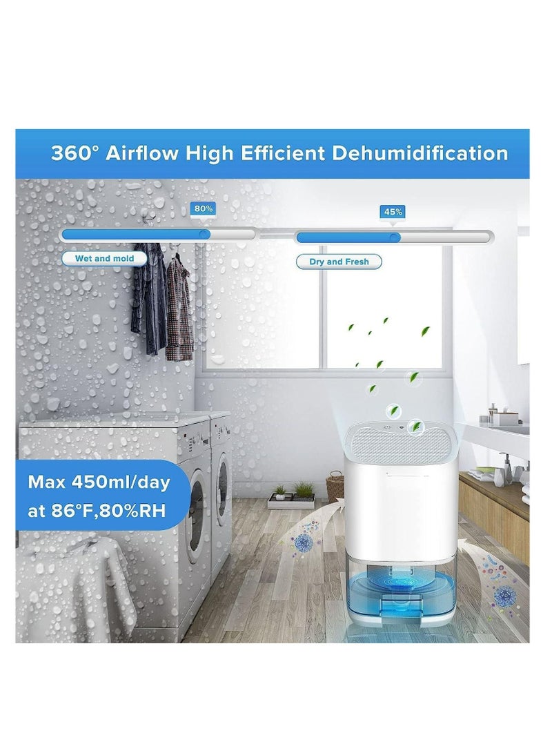 Dehumidifiers for Home 35oz Dehumidifier for Bathroom 2500 Cubic Feet,Two Working Modes Quiet Portable Dehumidifiers for Bedroom with 7 Color LED Light Auto Off Small Dehumidifiers for Basement Closet