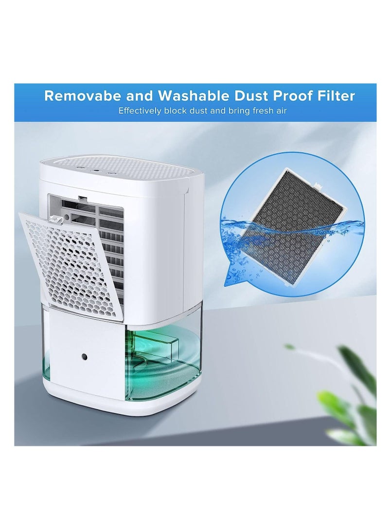 Dehumidifiers for Home 35oz Dehumidifier for Bathroom 2500 Cubic Feet,Two Working Modes Quiet Portable Dehumidifiers for Bedroom with 7 Color LED Light Auto Off Small Dehumidifiers for Basement Closet