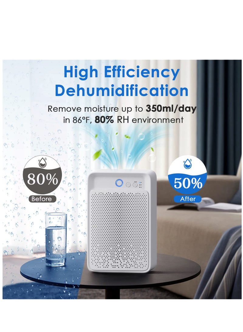 Dehumidifier for Bathroom, 35oz Dehumidifiers for Room, Dehumidifiers for Home with Timer Auto Shut Off, Portable Small Quiet Dehumidifier for Bedroom, Basement, Closet