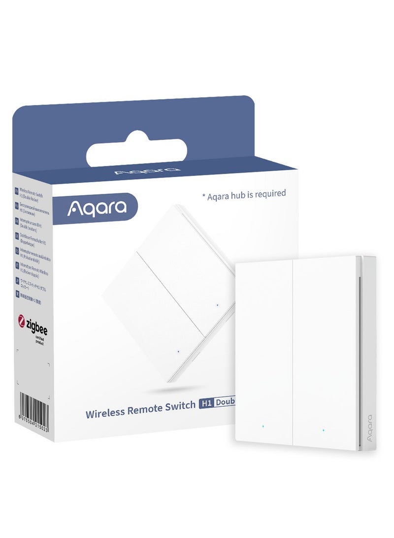Aqara Wireless Remote Switch H1(with Neutral double rocker)