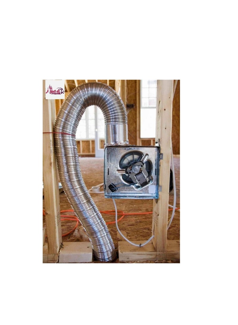 Flexible Duct for Dryer Bathroom or Kitchen Ventilation Air Conditioning 3 Meter 12 Inch