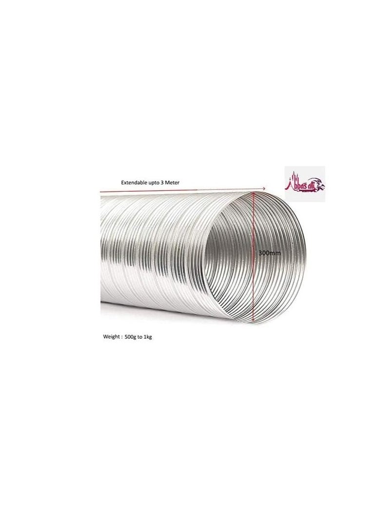 Flexible Duct for Dryer Bathroom or Kitchen Ventilation Air Conditioning 3 Meter 12 Inch