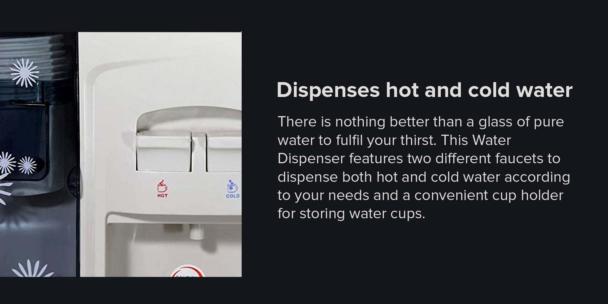 Plastic Water Dispenser SGL 1131 White/Blue
