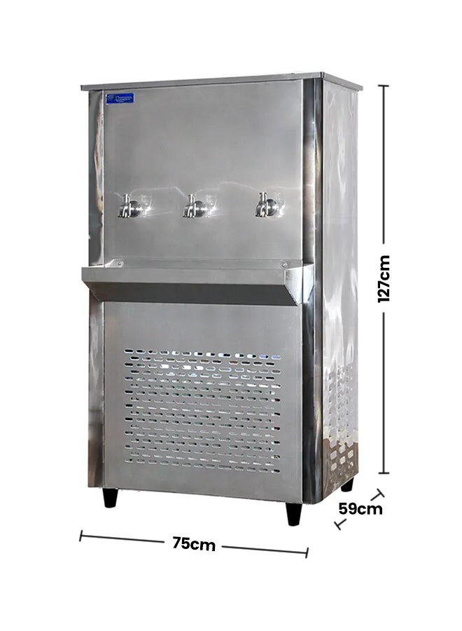 Stainless Steel 3-Tap Water Cooler 70 Gallon SGCL80T3 Silver