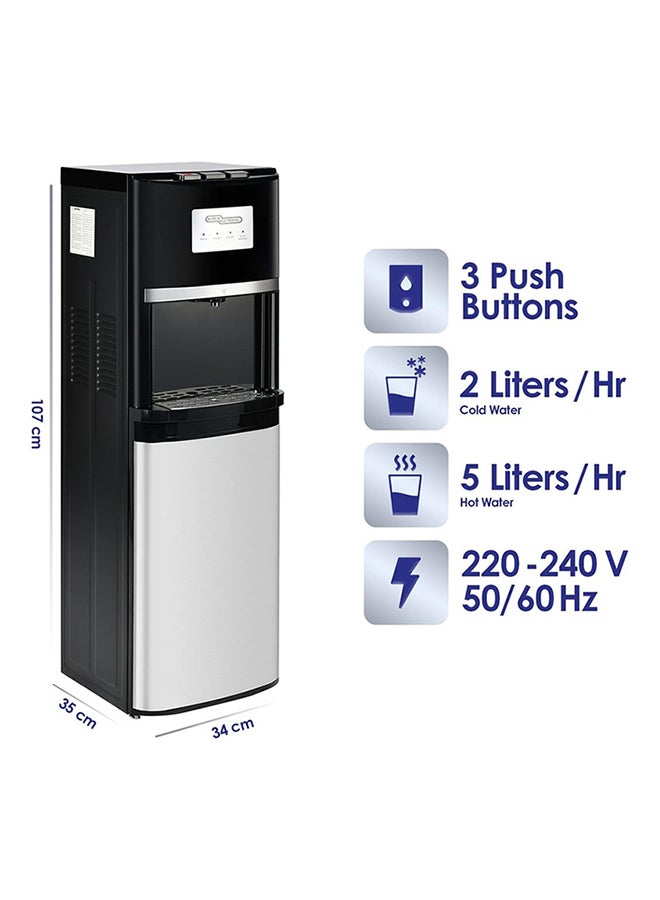 3 Tap Bottom Loading Water Dispenser SGL2020BM Black