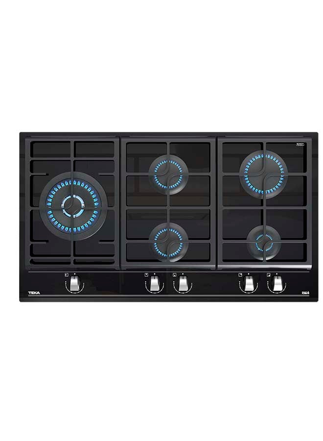Gzc 95320 Gas On Glass Hob With Exactflame Function In 90 Cm Of Butane Gas 112570069 Black