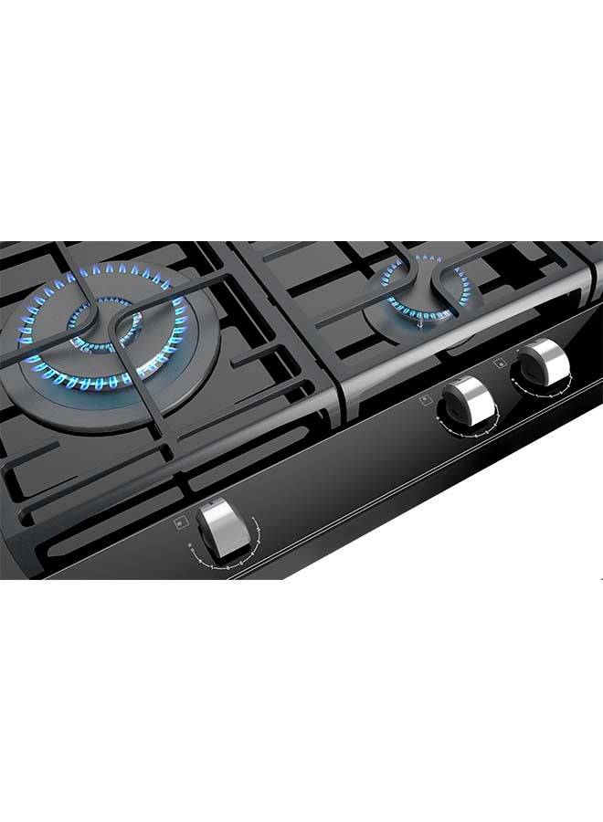 Gzc 95320 Gas On Glass Hob With Exactflame Function In 90 Cm Of Butane Gas 112570069 Black