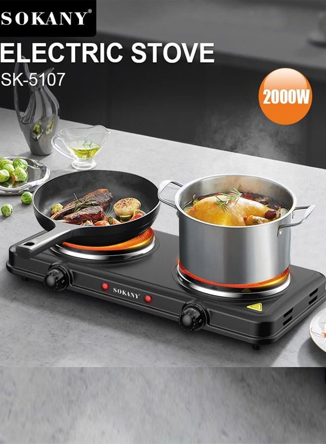 Electric Twin Solid Double Burner Induction Hot Plate Stove