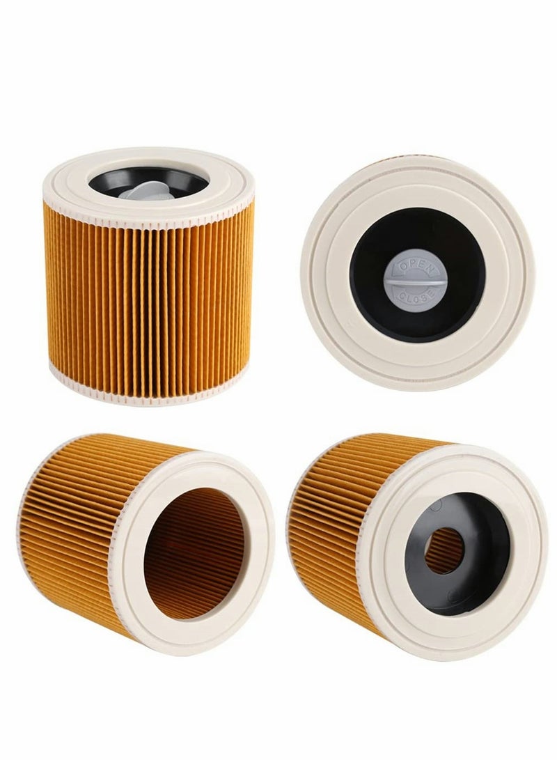 Replacement Vacuum Filter for Kärcher WD3 Vacuum Cleaners Cartridge HEPA Filter for Kärcher WD2250 WD3.200 MV2 MV3 WD3 WD2 WD3P WD 2200 SE 4001 Wet & Dry Vacuum Cleaner