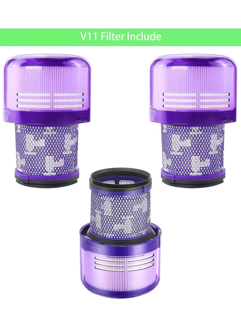 V11 Filter Replacement Parts are Suitable for Dyson V11 Vacuum Cleaner Accessories set 3 Pack