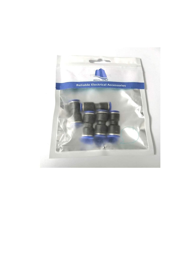 PU Pipe & Fittings Polyurethane | Pneumatic Pipe Push in to Connect Fittings (Reducer Socket - Pack of 5, 10x8mm)