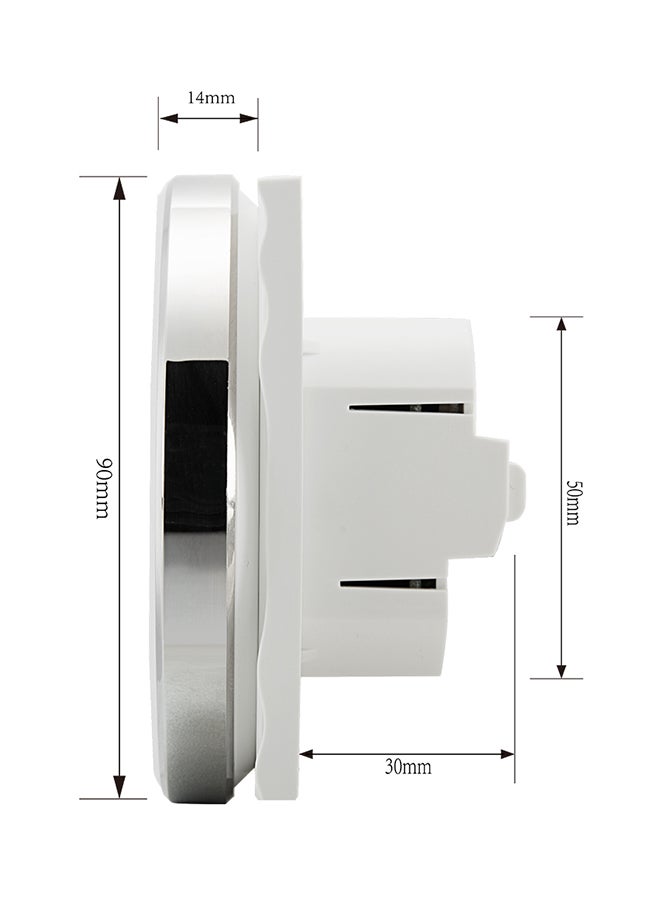 Programmable Fan Coil Unit For 19323 Refrigerator Freezer Digital Thermometer 19323 Champagne/Grey