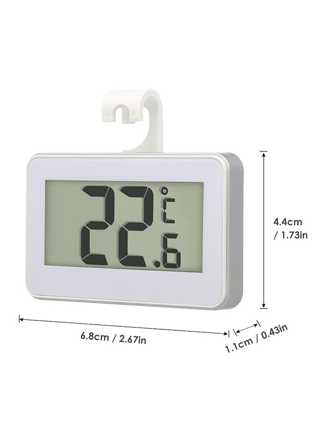 Digital LCD Refrigerator Thermometer With Adjustable Stand D0016 White