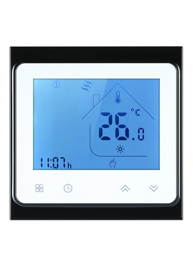 Water Heating Thermostat With Touchscreen Panel 22277 Black/White