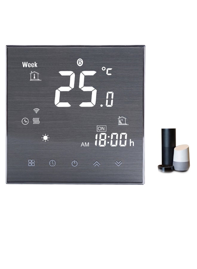 LCD Smart Digital Temperature Controller Thermostat 1.5W BTH-2000L-GALW WiFi1 Dark Grey/Black/White