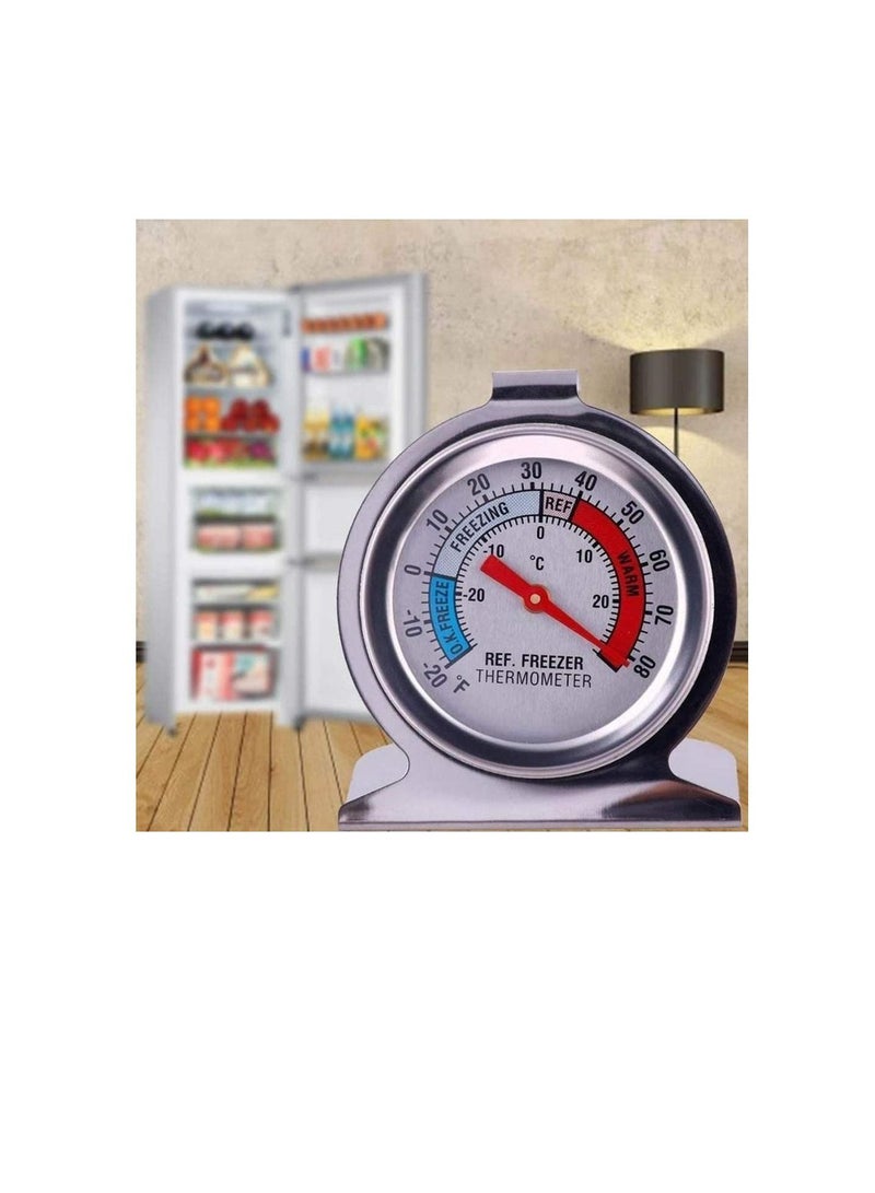 Stainless Steel Refrigerator & Freezer Thermometer