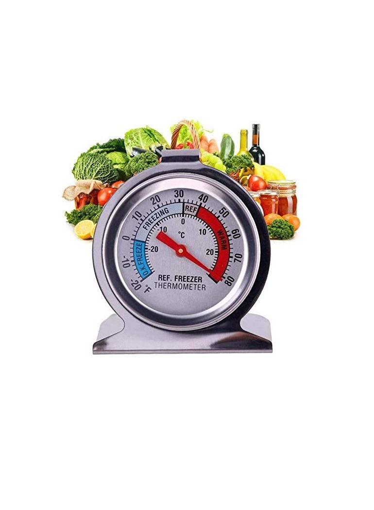 Stainless Steel Refrigerator & Freezer Thermometer