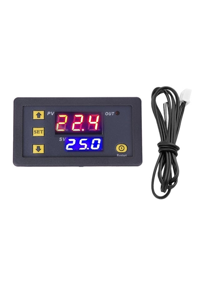 Temperature Controller Thermostat Digital Module With LED Display E8807-1 Black