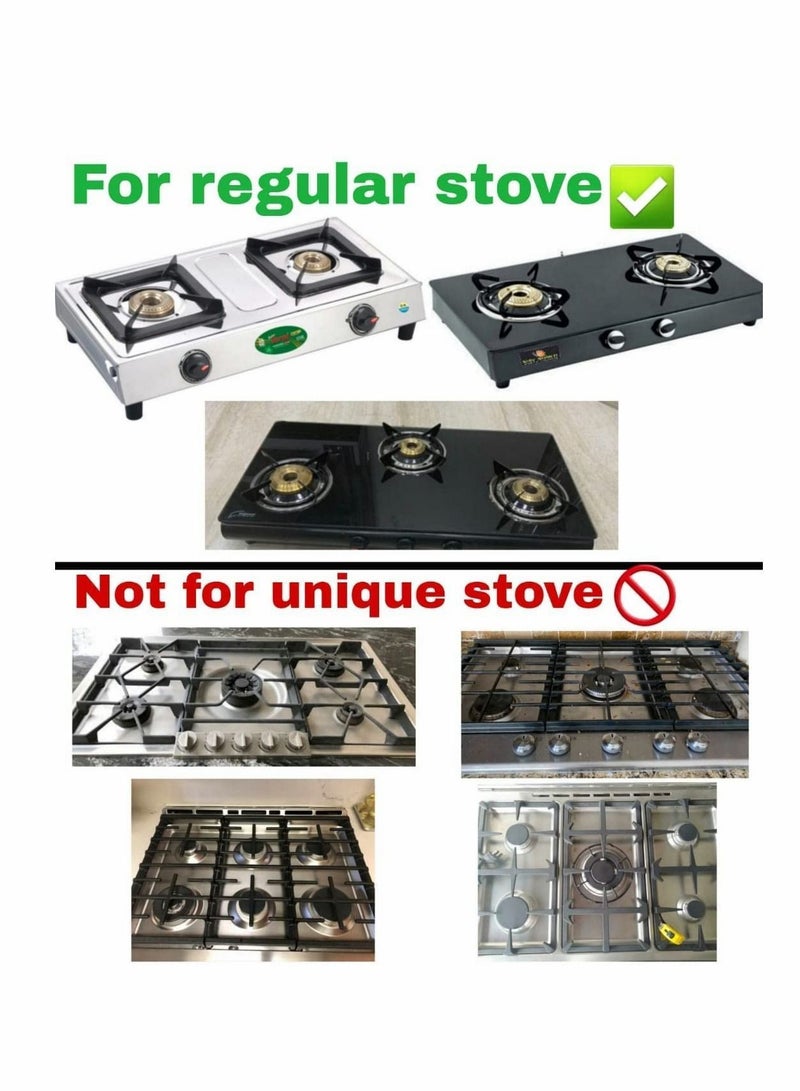 Gather Fire Gas Stove Cover Energy Saving Round Bottom Wok Rack Windproof Pan Support Stand Trivet for Hobs Pot Cooktop Four Hole(2 PCS)