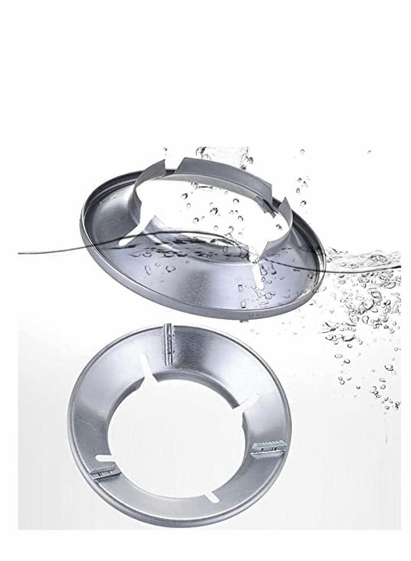 Gather Fire Gas Stove Cover Energy Saving Round Bottom Wok Rack Windproof Pan Support Stand Trivet for Hobs Pot Cooktop Four Hole(2 PCS)