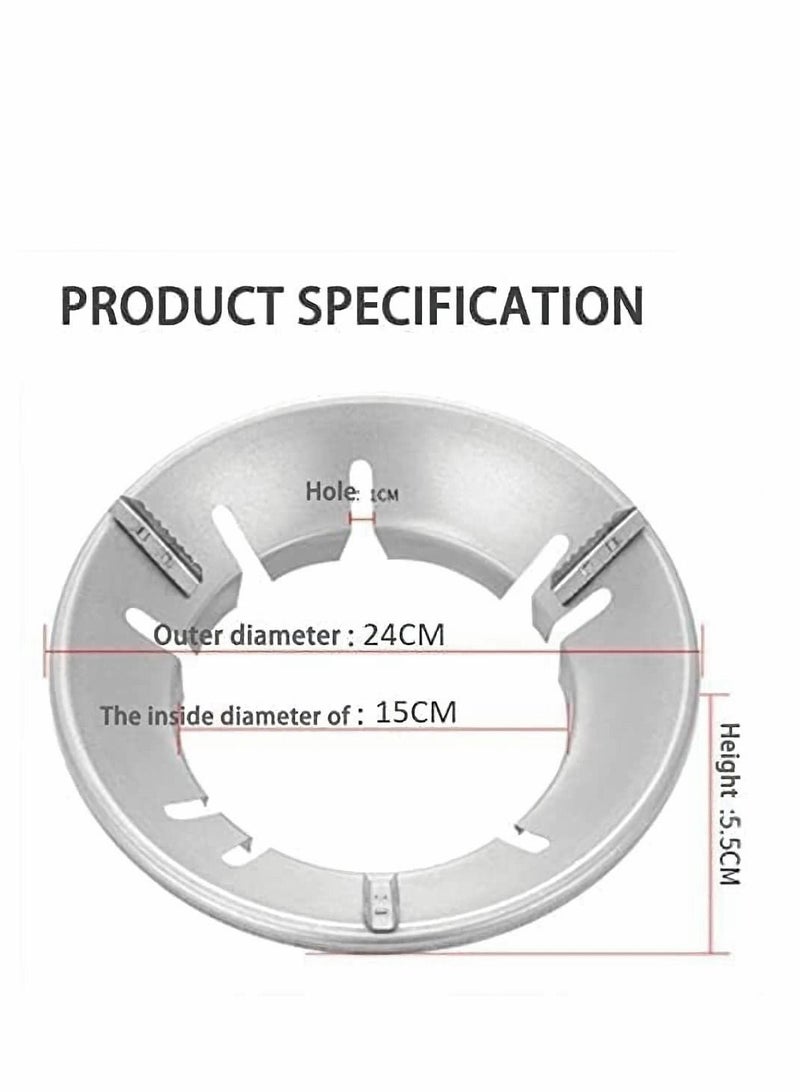 Gather Fire Gas Stove Cover Energy Saving Round Bottom Wok Rack Windproof Pan Support Stand Trivet for Hobs Pot Cooktop Four Hole(2 PCS)
