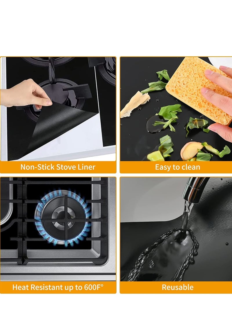 3PCS Stove Covers Protectors for Gas Range(0.4 mm Thick) Extra Long 32