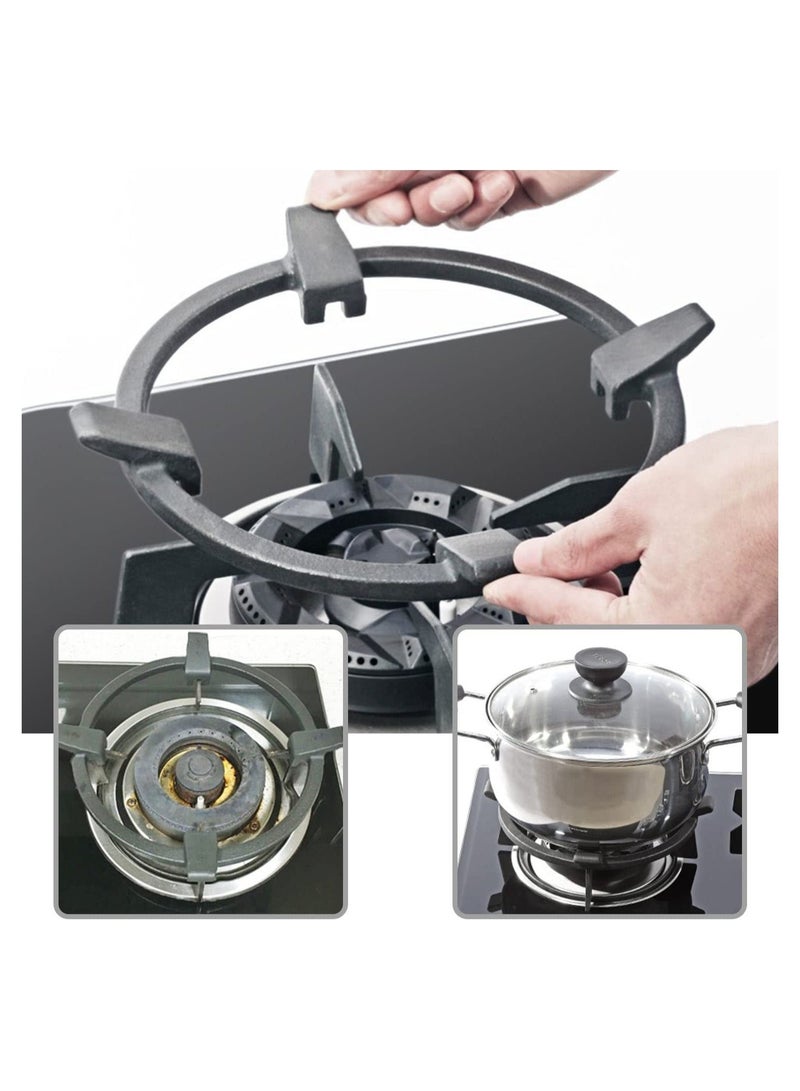 Universal Cast Iron Wok Pan Support Rack, SYOSI Stand Non Slip Cooktop Range Stove Accessories for Kitchen Wok, Cooktop, Cooking Pot (Diameter: 16cm)