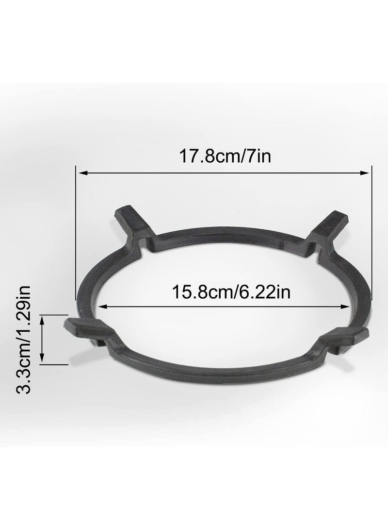 Universal Cast Iron Wok Pan Support Rack, SYOSI Stand Non Slip Cooktop Range Stove Accessories for Kitchen Wok, Cooktop, Cooking Pot (Diameter: 16cm)