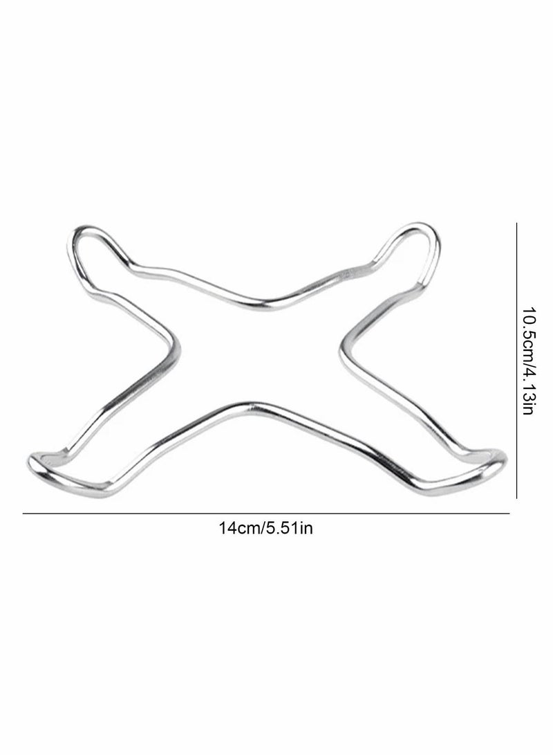 Gas Ring Trivet Reducer Stove Top Hob Cooker Heat Simmer Coffee Pots Cafetiere Espresso Makers Pans Stainless Steel Kitchen Utensil 4 Pieces