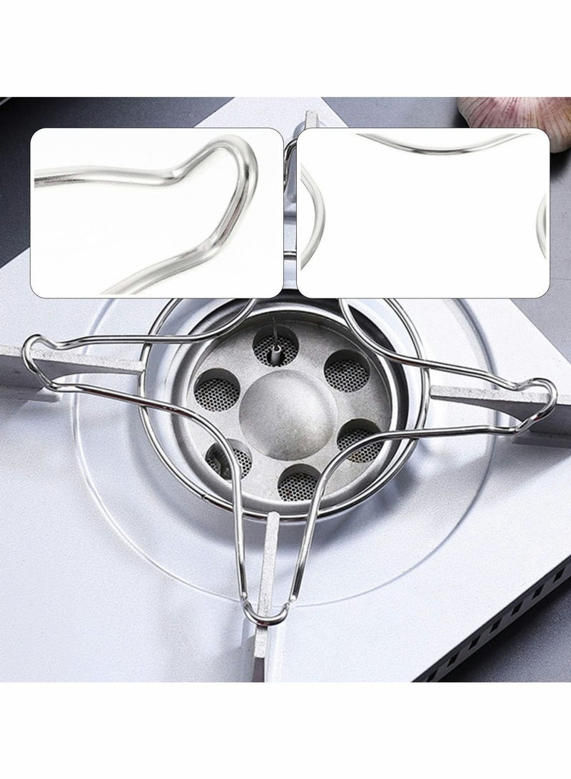 Gas Ring Trivet Reducer Stove Top Hob Cooker Heat Simmer Coffee Pots Cafetiere Espresso Makers Pans Stainless Steel Kitchen Utensil 4 Pieces