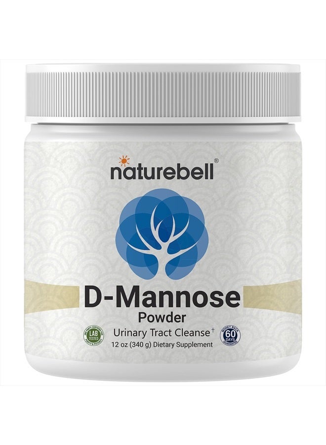 D Mannose Powder, 12oz | Instantized for Max Absorption – Fast Acting Cleanse – Urinary Tract & Bladder Health Support – Flush UTI Impurities – Non-GMO, Vegan