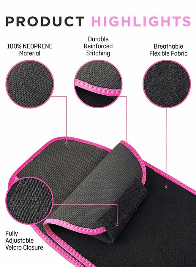 Waist Trimmer Belt for Women Wrap Waist Trainer Sauna Belt Tummy Toner Low Back and Lumbar Support with Sauna Suit Effect