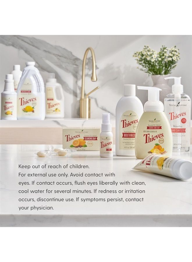 Thieves Foaming Hand Soap - Cleansing and Refreshing - 3-Pack (8 fl oz Each) - Plant-derived Ingredients - Powerful Moisturizers - Gentle on Hands