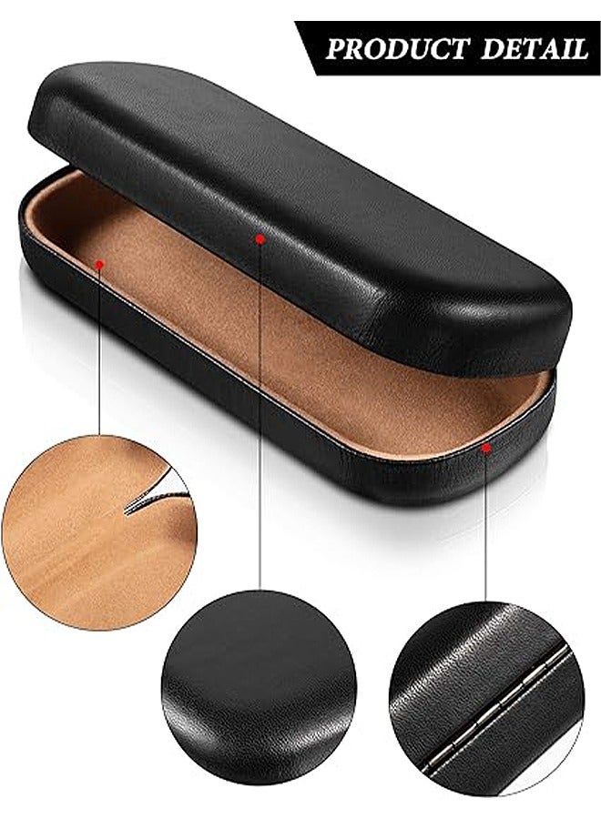 Hard Shell Glasses Case, Pocket Size Eyeglasses Case, Sunglasses Case for Men Women Student (Black)