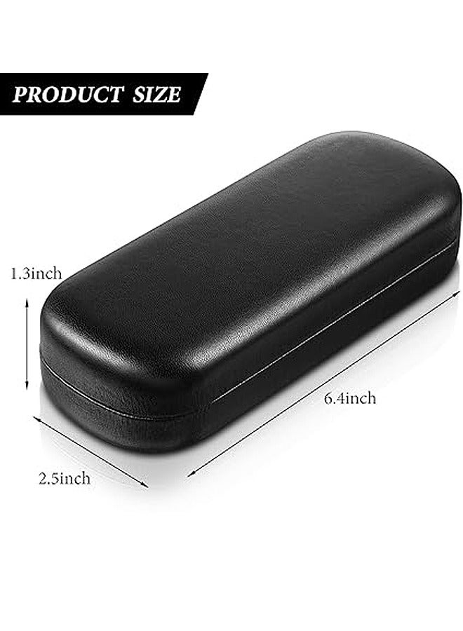 Hard Shell Glasses Case, Pocket Size Eyeglasses Case, Sunglasses Case for Men Women Student (Black)