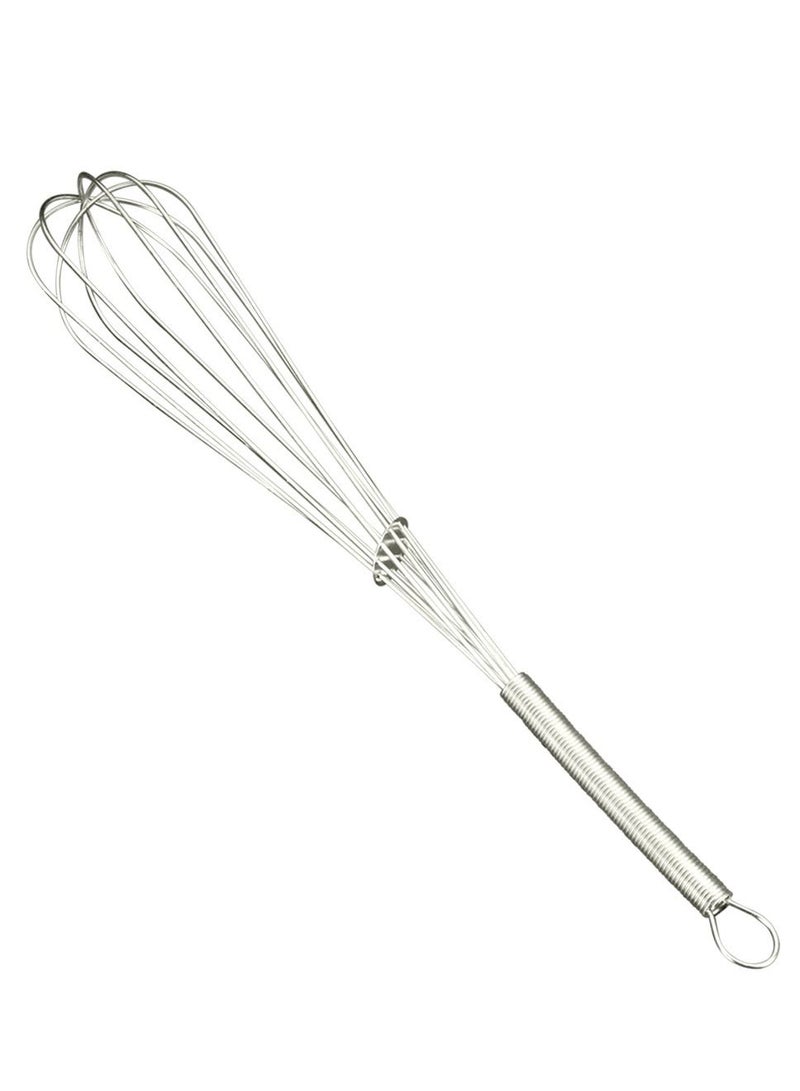 Steel Tinned French Whip, wire H 35 cm-Silver