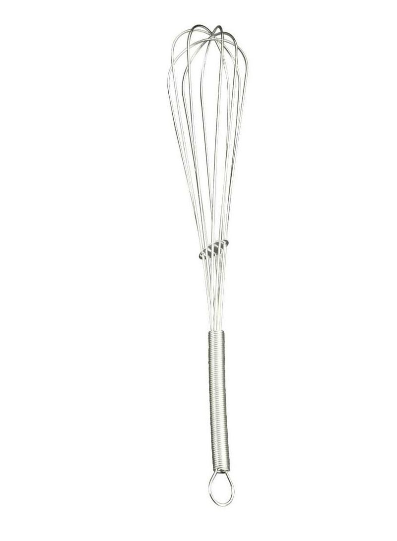 Steel Tinned French Whip, wire 25 cm-Silver