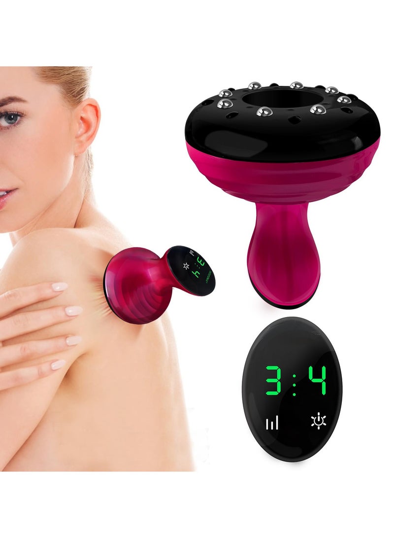 Electric Cupping Therapy Set, Smart Cupping Massager Machine, Cellulite Massager, Gua Sha Scraping Massage Tool with 9 Levels Temperature & Suction for Back Body Muscle Pain targeted Relief