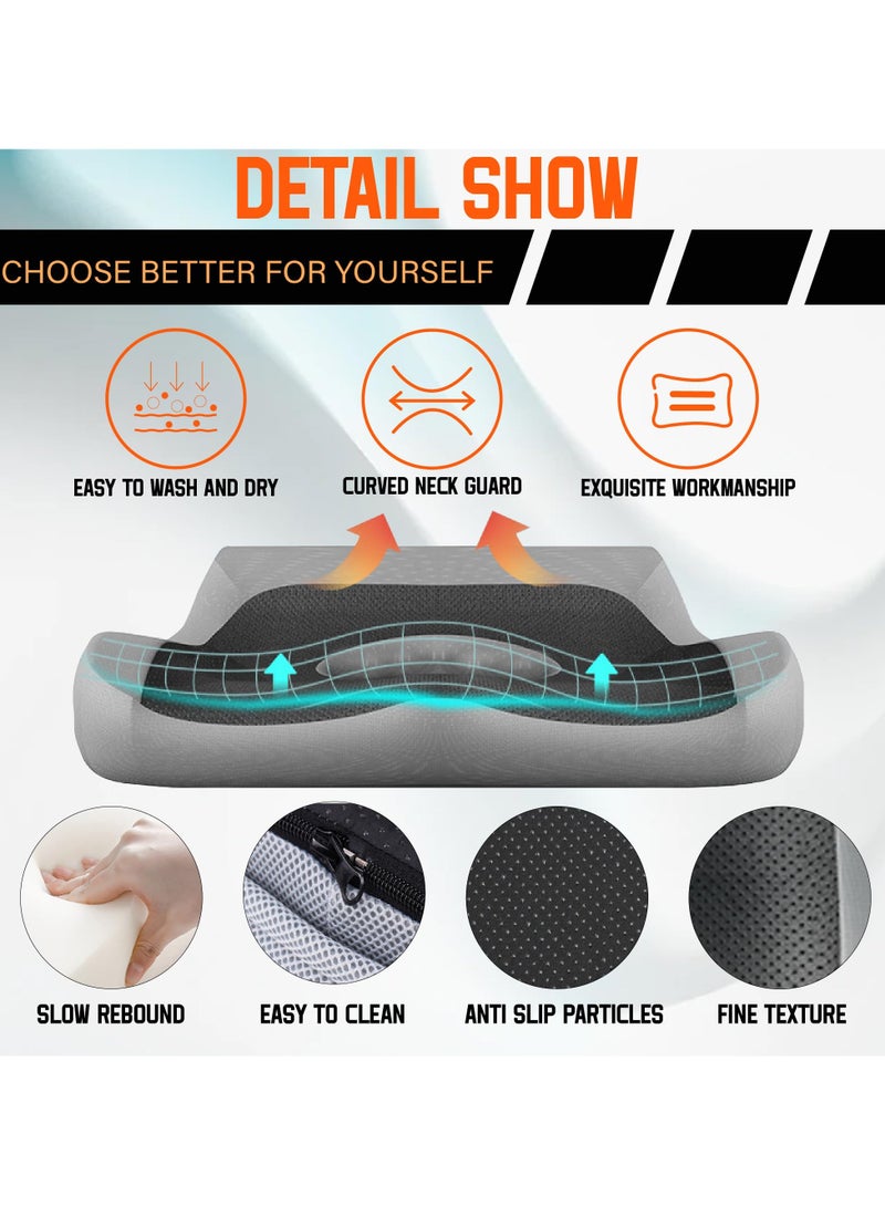 Donut Pillow Hemorrhoid Tailbone Cushion, Memory Foam Cushion for Long Sitting, Office Chair Cushion to Relieve Sciatica, Hemorrhoid Pillow Cushion for Tailbone Pain