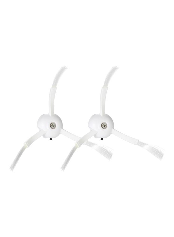 2-Piece Side Brushes Replacement Accessories For Xiaomi Mi Robotic Vacuum Cleaner H22459 White