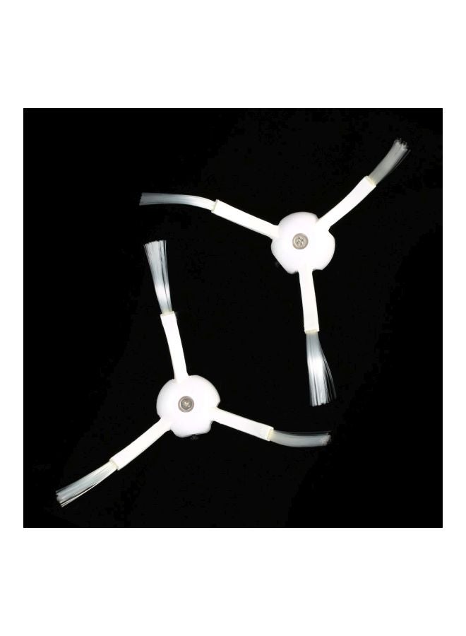 2-Piece Side Brushes Replacement Accessories For Xiaomi Mi Robotic Vacuum Cleaner H22459 White