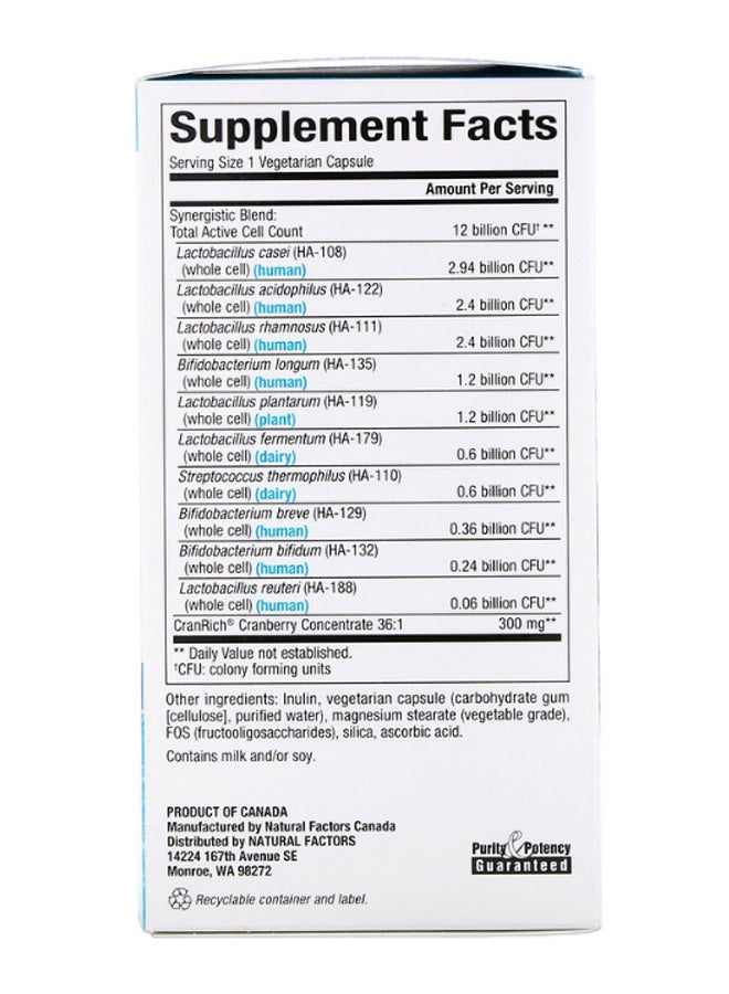 Ultima Probiotic 10-Strain Formula - 60 Vegetarian Capsules
