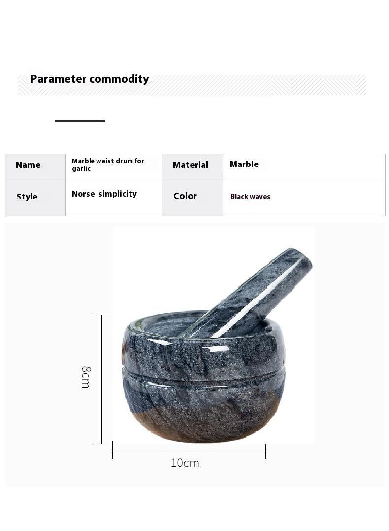 Marble Granite Mortar And Pestle kitchen Small Tool For Grinder And Garlic Jar