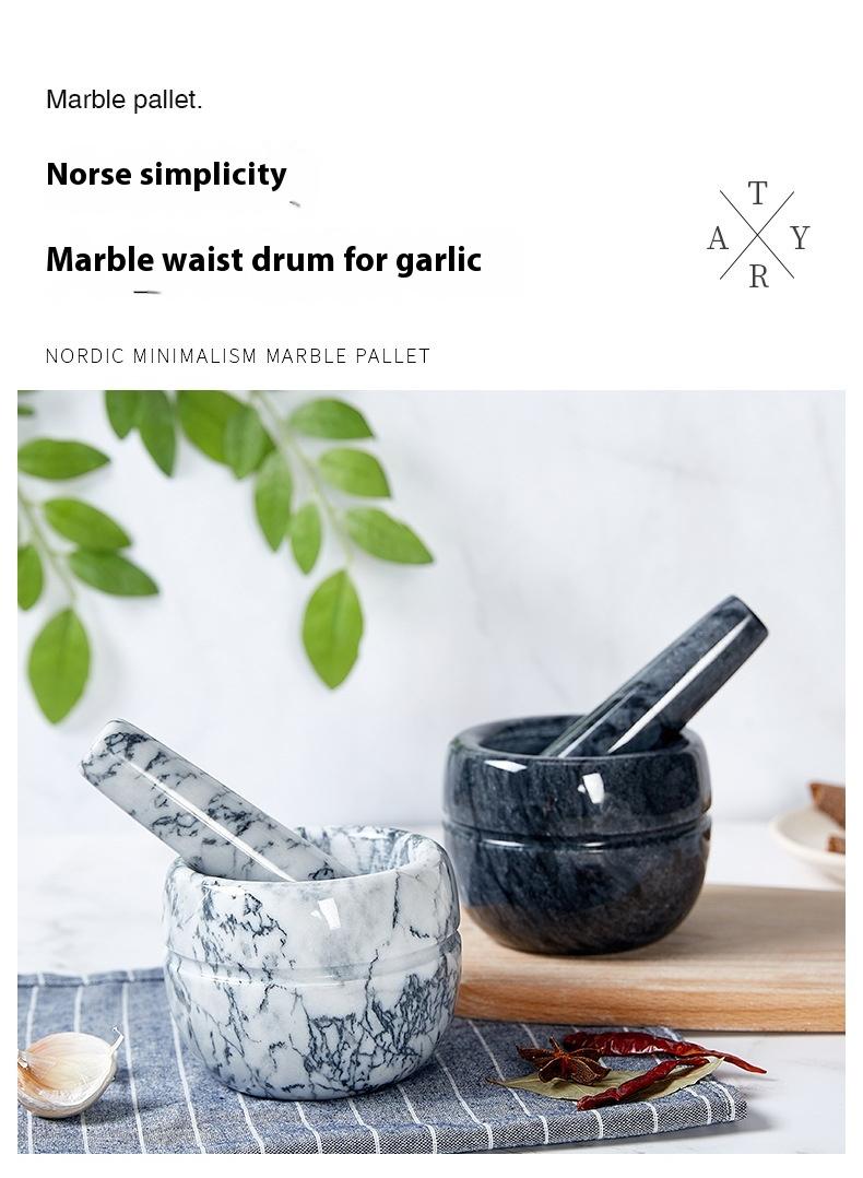 Marble Granite Mortar And Pestle kitchen Small Tool For Grinder And Garlic Jar